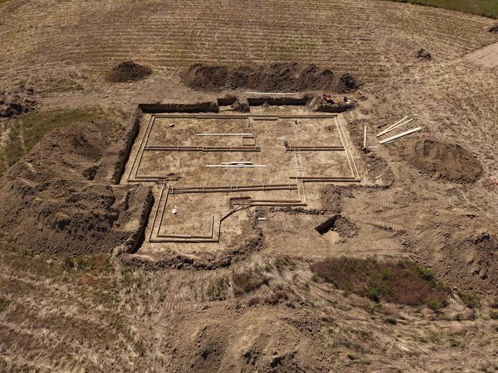 Construction — Foundation Progress — aerial photo by HPAI