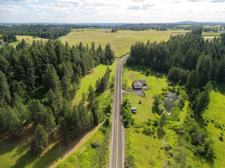 Rural Property — Road & Homestead — aerial photo by HPAI